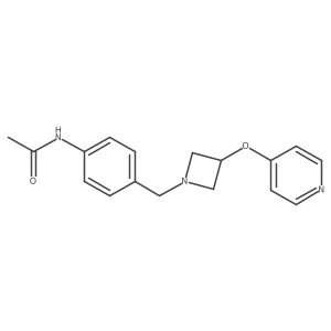 N-(4-{[3-(pyridin-4-yloxy)azetidin-1-yl]methyl}phenyl)acetamide结构式