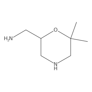 [(2R)-6,6-dimethylmorpholin-2-yl]methanamine Structure