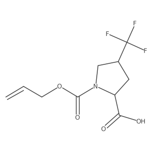 (2S,4S)-1-[(prop-2-en-1-yloxy)carbonyl]-4-(trifluoromethyl)pyrrolidine-2-carboxylic acid Structure