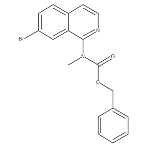 benzyl N-(7-bromoisoquinolin-1-yl)-N-methylcarbamate Structure