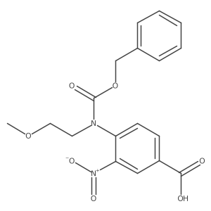 4-{[(Benzyloxy)carbonyl](2-methoxyethyl)amino}-3-nitrobenzoic acid结构式
