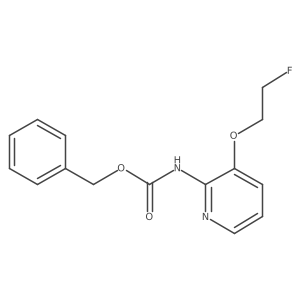 benzyl N-[3-(2-fluoroethoxy)pyridin-2-yl]carbamate结构式
