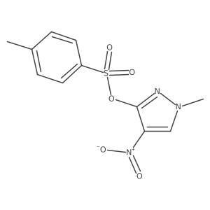 1-methyl-4-nitro-1H-pyrazol-3-yl 4-methylbenzene-1-sulfonate结构式