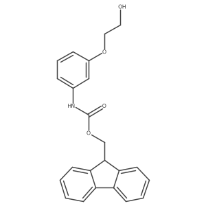 (9H-fluoren-9-yl)methyl N-[3-(2-hydroxyethoxy)phenyl]carbamate Structure