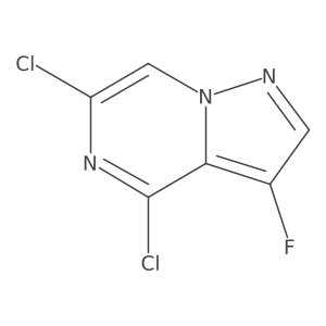 4,6-Dichloro-3-fluoropyrazolo[1,5-a]pyrazine Structure