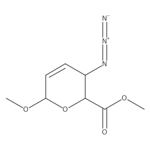 D-erythro-Hex-2-enopyranosiduronic acid, methyl 4-azido-2,3,4-trideoxy-, methyl ester, I+/--结构式