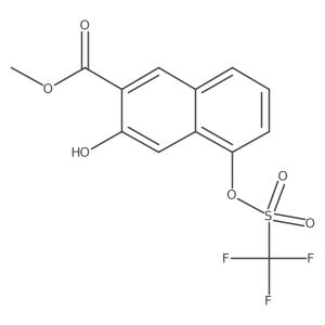 Methyl 3-hydroxy-5-trifluoromethanesulfonyloxy-2-naphthoate Structure