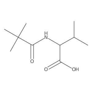 Pivaloyl-L-valine Structure