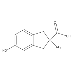 6-Hydroxy-2-aminoindan-2-carboxylic acid结构式