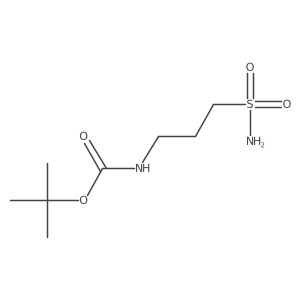 tert-butyl N-(3-sulfamoylpropyl)carbamate结构式