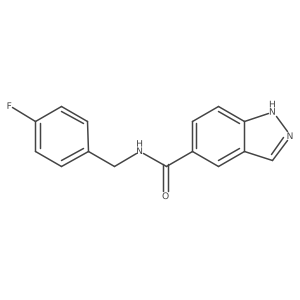 n-(4-Fluorobenzyl)-1h-indazole-5-carboxamide结构式