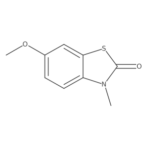 6-Methoxy-3-methyl-1,3-benzothiazol-2-one Structure