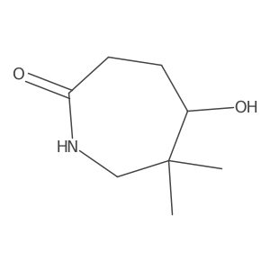 2H-Azepin-2-one, hexahydro-5-hydroxy-6,6-dimethyl-结构式