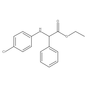 Ethyl I+/--[(4-chlorophenyl)amino]benzeneacetate结构式