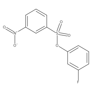 3-Fluorophenyl 3-nitrobenzenesulfonate结构式