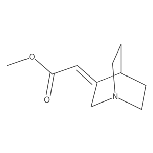 Methyl 2-{1-azabicyclo[2.2.2]octan-3-ylidene}acetate结构式