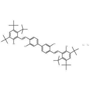 Copper, [mu-[4,4'-bis[[2,3,5-tris(1,1-dimethylethyl)-6-(hydroxy-kappaO)phenyl]azo-kappaN1][1,1'-biphenyl]-3,3'-diolato(4-)-kappaO:kappaO']]di-结构式