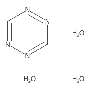 1,2,4,5-Tetrazine trihydrate Structure