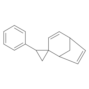 2'-Phenylspiro[bicyclo[3.2.1]octa-2,6-diene-4,1'-cyclopropane]结构式