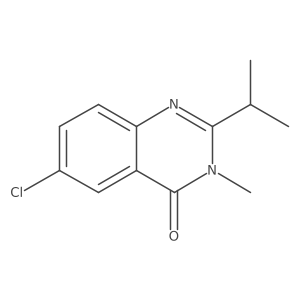 6-Chloro-2-isopropyl-3-methyl-3H-quinazolin-4-one Structure