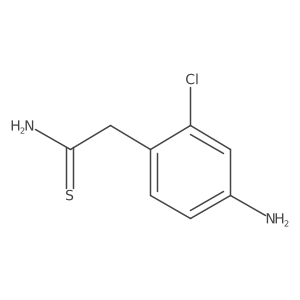 2-(4-Amino-2-chlorophenyl)ethanethioamide结构式