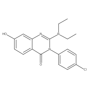 3-(4-Chloro-phenyl)-2-diethylamino-7-hydroxy-3H-quinazolin-4-one结构式