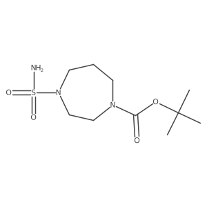 tert-Butyl 4-(aminosulfonyl)-1,4-diazepane-1-carboxylate Structure