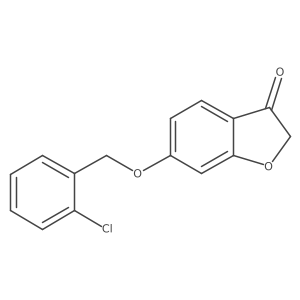 6-((2-chlorobenzyl)oxy)benzofuran-3(2H)-one结构式