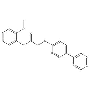 N-(2-methoxyphenyl)-2-[(6-pyridin-2-ylpyridazin-3-yl)thio]acetamide结构式