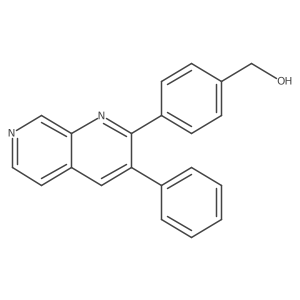 [4-(3-Phenyl-1,7-naphthyridin-2-yl)phenyl]methanol Structure