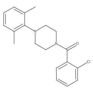 1-(2-Chlorobenzoyl)-4-(2,6-dimethylphenyl)piperazine Structure