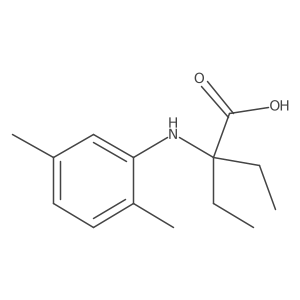 2-[(2,5-Dimethylphenyl)amino]-2-ethylbutanoic acid结构式