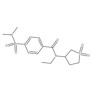 4-(N,N-dimethylsulfamoyl)-N-(1,1-dioxidotetrahydrothiophen-3-yl)-N-ethylbenzamide Structure