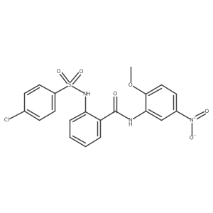 2-(4-chlorobenzenesulfonamido)-N-(2-methoxy-5-nitrophenyl)benzamide Structure