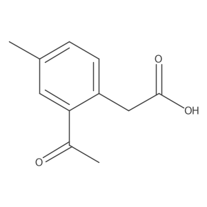 2-(2-Acetyl-4-methylphenyl)acetic acid结构式