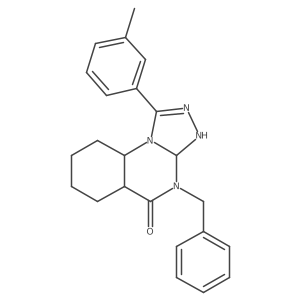 4-Benzyl-1-(3-methylphenyl)-3,3a,5a,6,7,8,9,9a-octahydro-[1,2,4]triazolo[4,3-a]quinazolin-5-one Structure