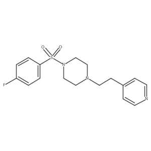 1-(4-Fluorobenzenesulfonyl)-4-[2-(pyridin-4-yl)ethyl]piperazine结构式