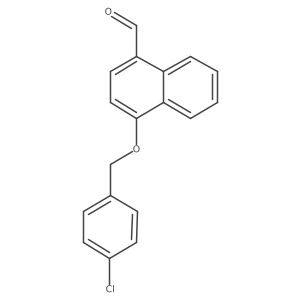 4-[(4-Chlorobenzyl)oxy]-1-naphthaldehyde Structure