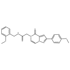 N-(2-methoxybenzyl)-2-[2-(4-methoxyphenyl)-4-oxopyrazolo[1,5-a]pyrazin-5(4H)-yl]acetamide Structure