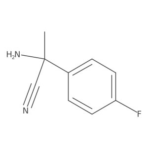2-Amino-2-(4-fluorophenyl)propanenitrile结构式