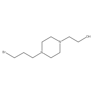 2-[4-(3-Bromopropyl)piperazin-1-yl]ethan-1-ol结构式