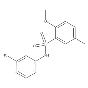 N-(3-hydroxyphenyl)-2-methoxy-5-methylbenzenesulfonamide Structure