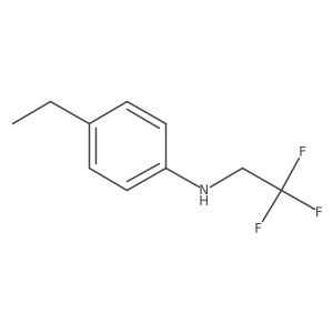 4-ethyl-N-(2,2,2-trifluoroethyl)aniline结构式