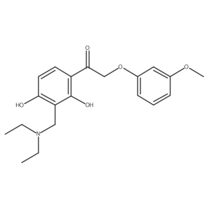 1-(3-((Diethylamino)methyl)-2,4-dihydroxyphenyl)-2-(3-methoxyphenoxy)ethanone结构式