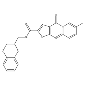 N-((2,3-dihydrobenzo[b][1,4]dioxin-2-yl)methyl)-7-methyl-4-oxo-4H-pyrido[1,2-a]thieno[2,3-d]pyrimidine-2-carboxamide结构式
