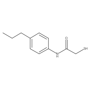 2-Mercapto-N-(4-propylphenyl)acetamide结构式