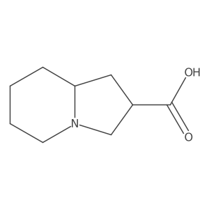 Octahydroindolizine-2-carboxylic acid结构式