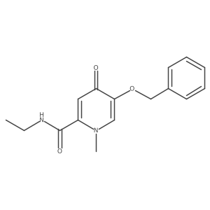 5-(benzyloxy)-N-ethyl-1-methyl-4-oxo-1,4-dihydropyridine-2-carboxamide结构式