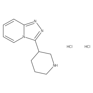 3-{[1,2,4]Triazolo[4,3-a]pyridin-3-yl}piperidine dihydrochloride结构式