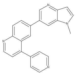 6-(1-Methyl-1h-pyrrolo[3,2-b]pyridin-6-yl)-4-(4-pyridinyl)quinoline结构式